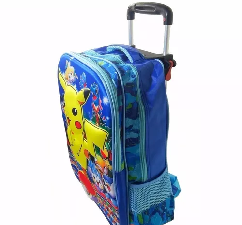 Pokmon Pikachu Desenho animado Animação Primária e Secundária Bolsa  Infantil Mochila infantil