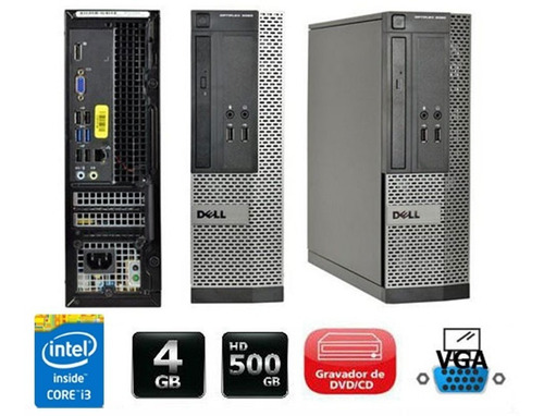 Cpu Dell Optiplex Core I3 4gb 500gb + Teclado E Mouse - Novo