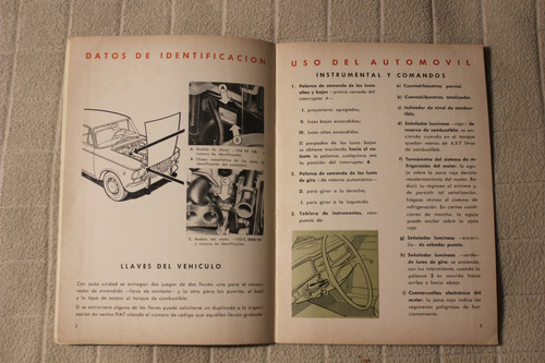 Fiat 1500 Familiar 1970 Manual De Uso (Usado)
