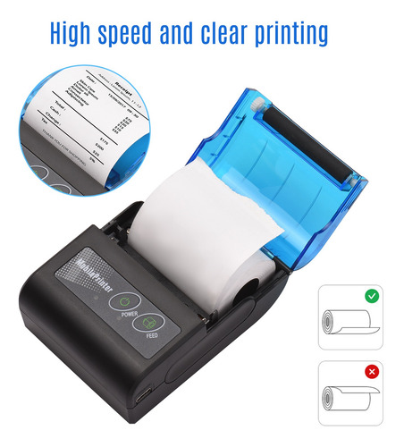 Mini Impresora Térmica Impresoras De Etiquetas Usb Inalámbri