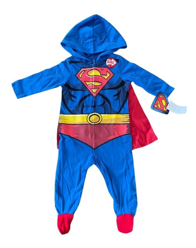 Disfraz De Superman Con Capa Bebés Conjunto Importado