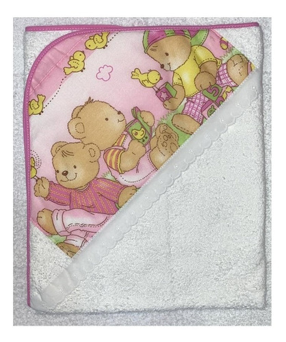 Toallon Para Bebe Con Capucha Estampada Babyta 100% Algodon