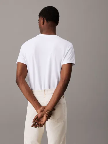 Polera Stretch Slim Fit Blanco Calvin Klein