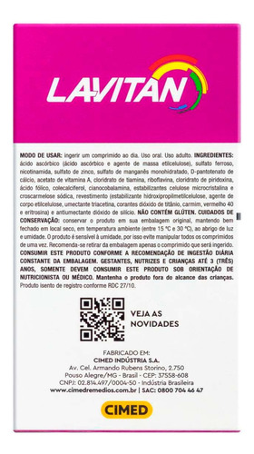 Lavitan Mulher 60 Comprimidos