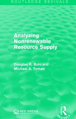Libro Analyzing Nonrenewable Resource Supply - Bohi, Doug...