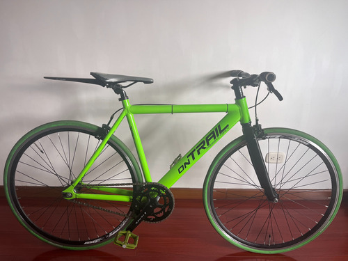Bicicleta Fixed On Trail Color Verde - Poco Uso