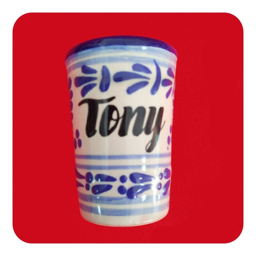 Imagen 7 de 8 de Set 65 Tequileros Shot Personalizados Talavera Poblana Tql