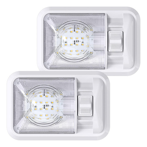 Pack De 2 Luces De Domo Led De 12v Rv, Iluminación Int...