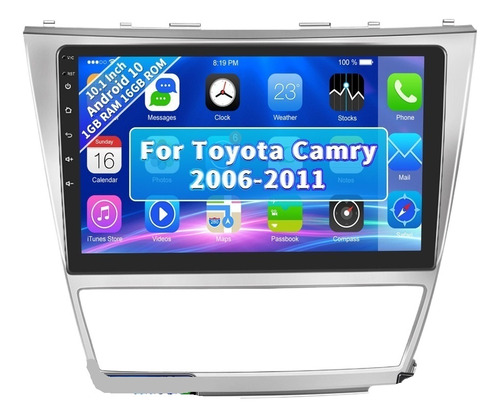 Autoestéreo Android 10.0 10.1in Para Toyota Camry 2006-2011