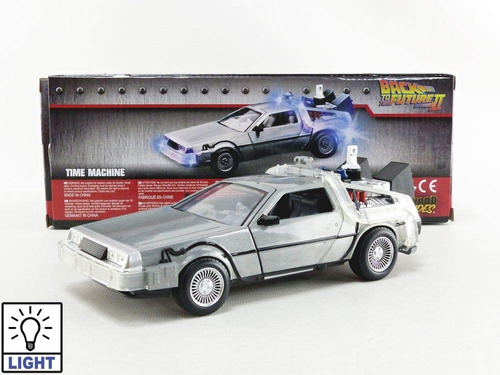 Jada Toys Back To The Future 2 Delorean Time Machine 1:24 Gris