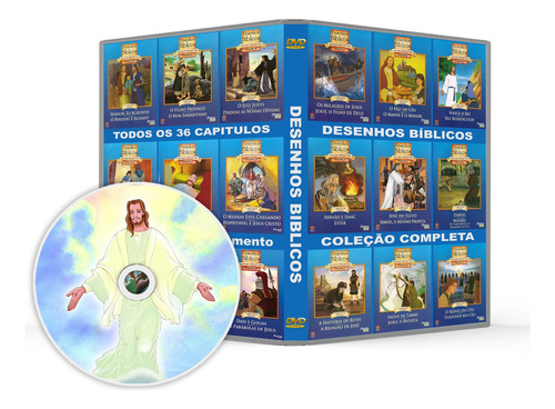 Dvd Desenhos Bíblicos Série Completa 