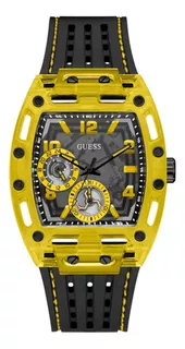 Reloj Guess Hombre Caballero Casual Phoenix Analogico Color De La Correa Negro Color Del Bisel Negro Color Del Fondo Negro