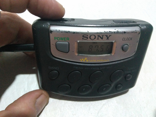 Radio Sony Walkman Srf M37 Funciona C/detall Esteticos Negro (Usado)