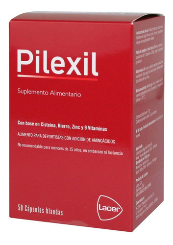 Pilexil Suplemento Alimentario(hierro,zinc9 Vitaminas)50 Cap