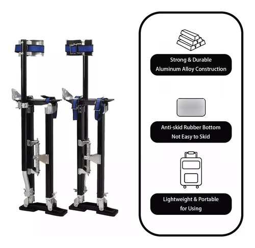 Zancos Aluminio,correas Para Zancos,ajustable Sancos 24-40''