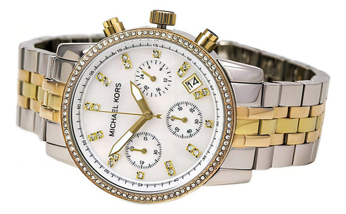 Relógio Michael Kors Mk5650 Ritz Misto Rose Dourado Prata