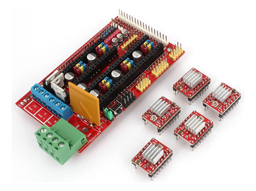 Qtqgoitem Impresora Reprap Rampa Controlador Motor Kit Calor