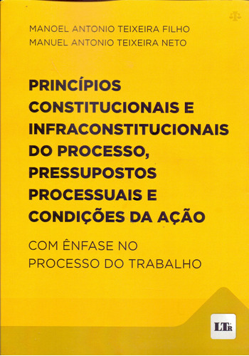 Princípios Constitucionais E Infraconstitucionais Do Proces, De Filho, Manoel A. T. E Neto, Manuel A. T.. Ltr Editora Em Português