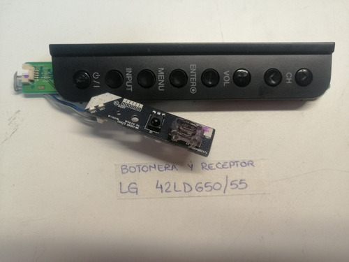 Botonera Y Receptor Ir Para LG 42ld650/55