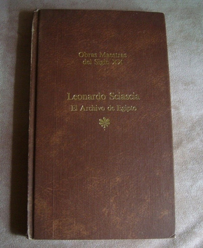 Leonardo Sciascia El Archivo De Egipto Libro Original Oferta