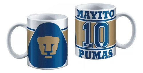 Taza Personalizada Club Pumas De La Unam Liga Mx Regalo