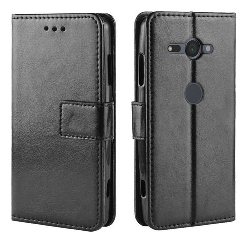 Funda De Anticaída For Sony Xperia Xz2 Compact Cuero Flip