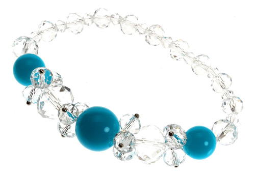 Pulsera Con Cuentas De Cristal De Murano Blue Lagoon De Lova