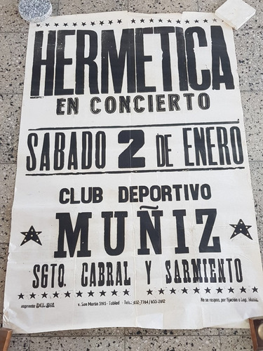 Hermetica Club Deportivo Muniz Afiche