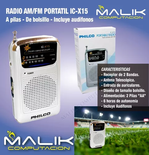 Radio portatil philco icx-15 c/audifono
