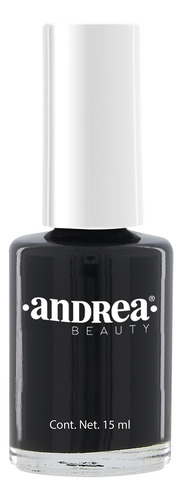 Esmalte De Uñas Andrea Beauty Color Negro 15 Ml 3601006