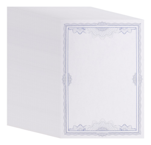 Certificado De Regalo En Blanco, Papel, 50 Hojas