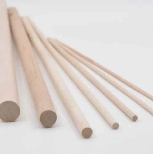 Palo De Balso Redondo Madera 5 Mm X6 Unidades