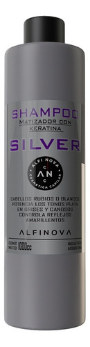 Shampoo Matizador Violeta Con Keratina 1000cc Alfinova