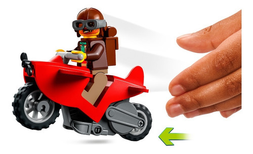 LEGO City Shark Acrobatic Challenge 60342 Motorcycle Friction Número de peças 122