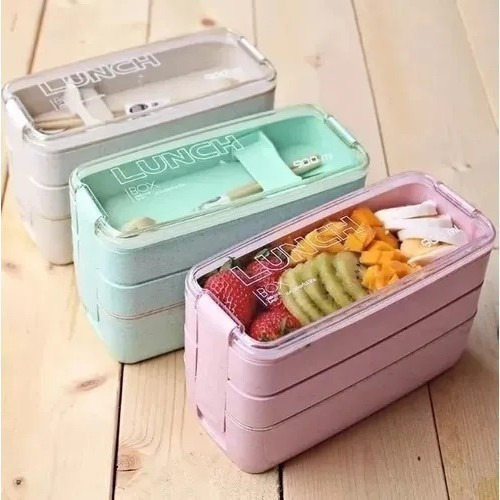 Marmita Fitness Lunch Box 900ml 3 Divisórias Imediato Cor Verde