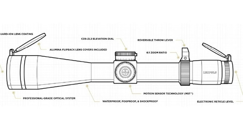 Mira Telescopica Leupold Vx-6 Hd 3 - 18 X 50 Hd Duplex Ilum