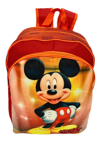 Mochila Infantil Escolar Meninos Mickey Mouse Costas M F5 