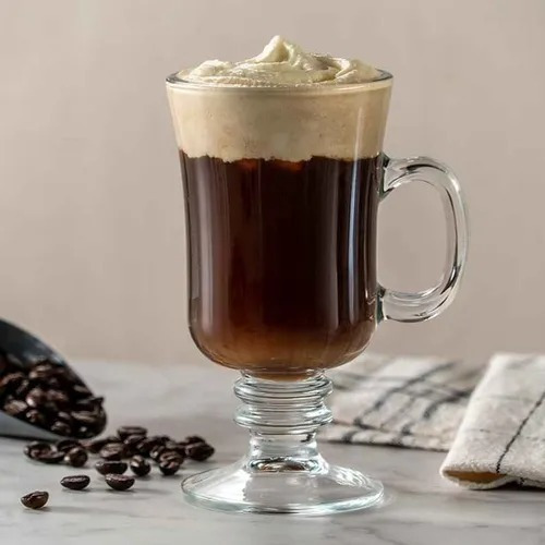 Imagen 2 de 8 de 4 Taza Tarro De Vidrio Café Capuchino 250ml Transparente