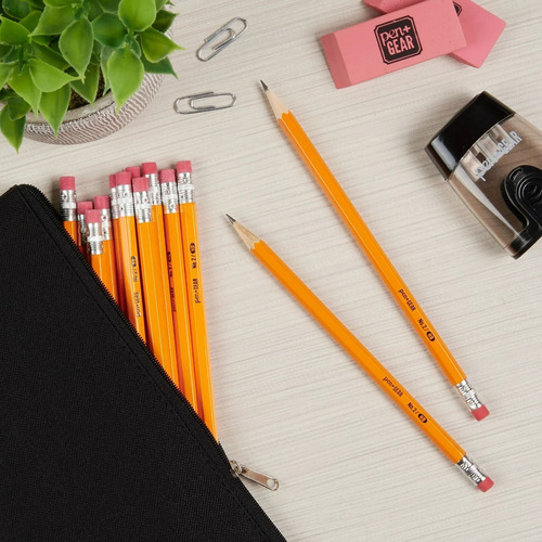 Lápices Pen Gear 100% Originales Amarillos Nro 2 X 2 Cajas