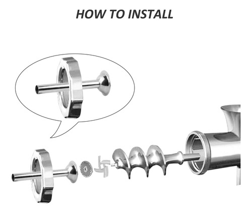 Kit De 3 Piezas De Acero Inoxidable Para Hacer Salchichas...