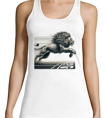 Musculosa Mujer León Compitiendo Atletismo Running M1