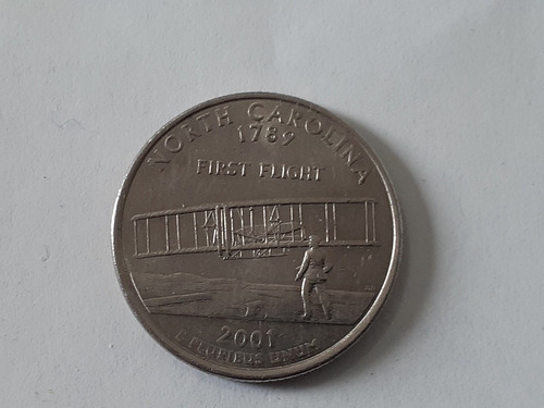 Moneda Estados Unidos  25 Cents 2001 North Carolina (x33