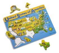 Comprar Puzle De Madera Con Mapa De Melissa & Doug, Estados Unidos,