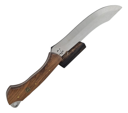 Faca Kukri Full Tang Artesanal De Churrasco 3mm Aço Madeira