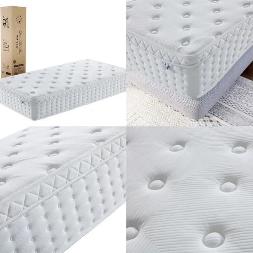 Colchón Matrimonial Memory Foam | Diseño Ergonómico | Blanco