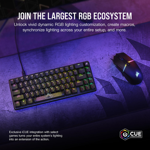 Teclado Para Juegos Corsair K65 Pro Mini Rgb 65% Opx Switche