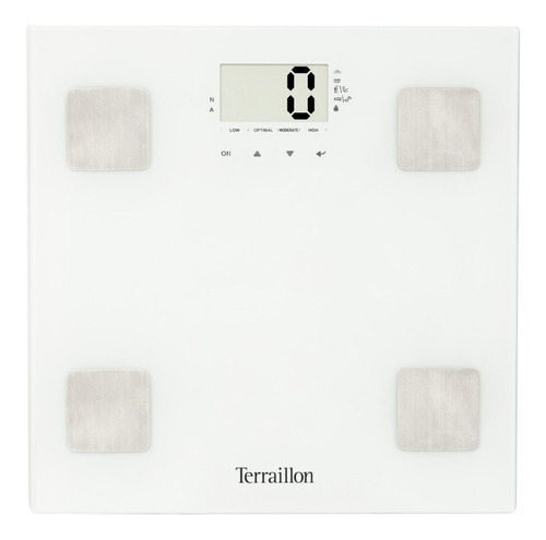 Balanza digital Terraillon Fitness One blanca, hasta 160 kg