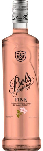 Gin Bols Amsterdam 1575 Pink Sabor Hibiscus 750ml