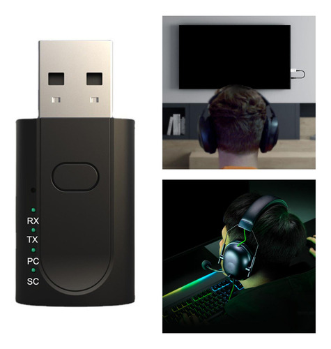 2 X 2-3pack Usb Bluetooth 5.1 Transmisor Receptor 4 2 Piezas
