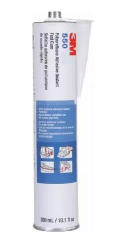 Sellador Adhesivo Poliuretánico 3m 550 Cartucho 310ml 